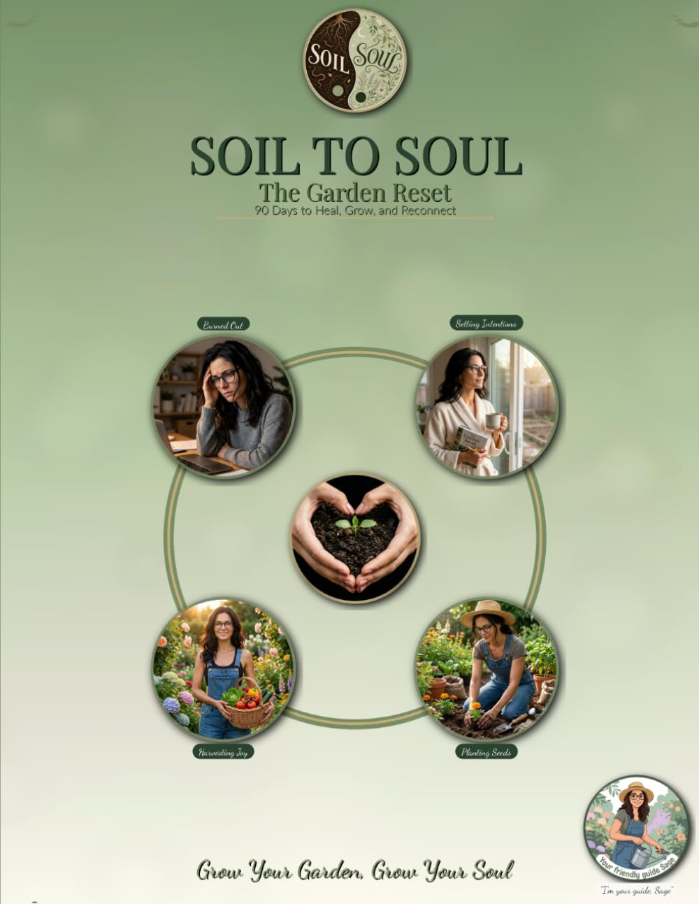 Soil to Soul: The Garden Reset: 90-Day Guided Planner to Heal Burnout, Reduce Stress & Reconnect Through Gardening - Daily Prompts, Mindfulness Practices & Self-Care Activities for Women baixar o livro de graça