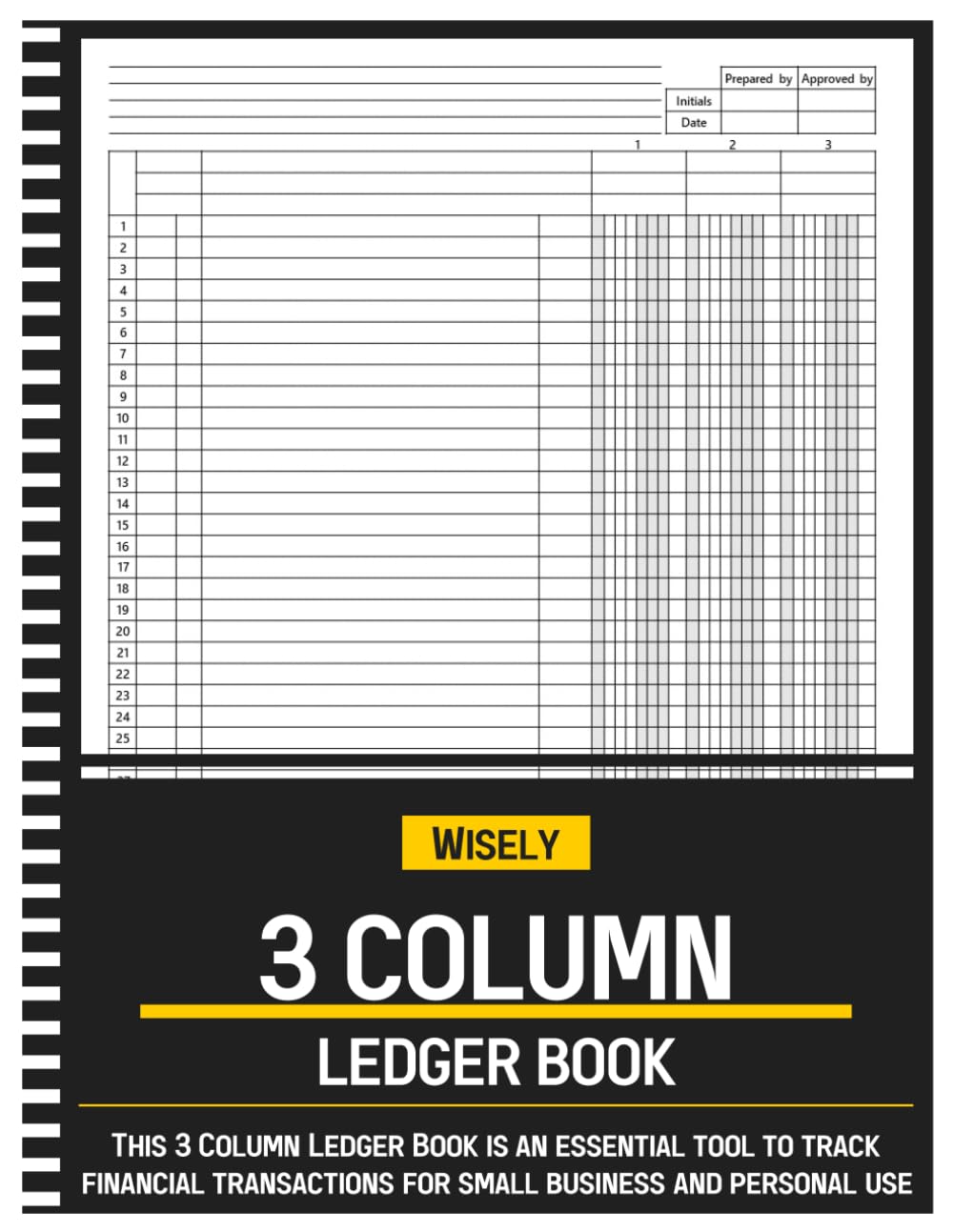 3 Column Ledger Book: Three Column for Bookkeeping, Accounting Ledger Book for Small Business and Personal Finance baixar livro de graça