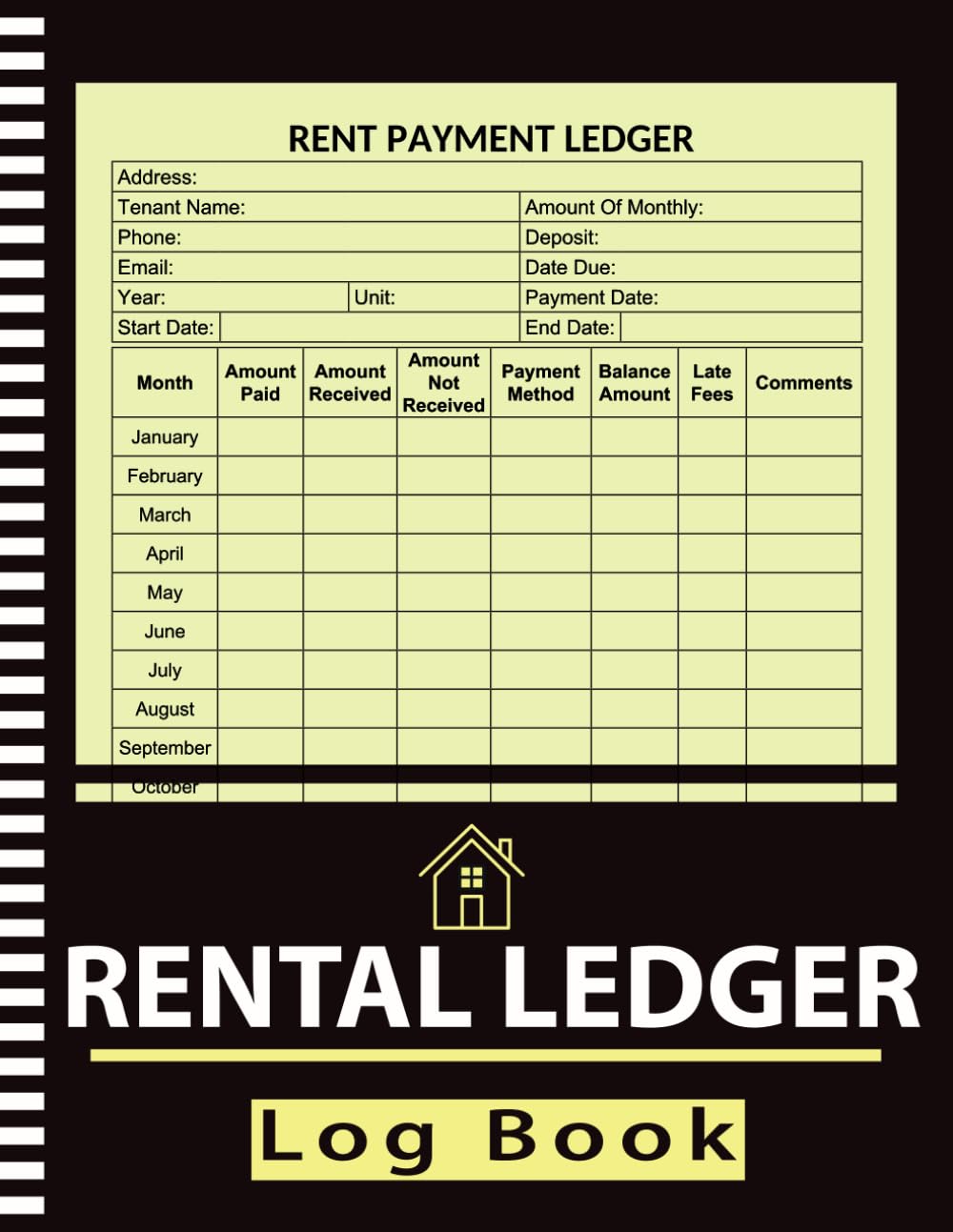 ler totalmente Rental Ledger Log Book: Keep Track And Record Rent Payment For Landlord & Property Manager