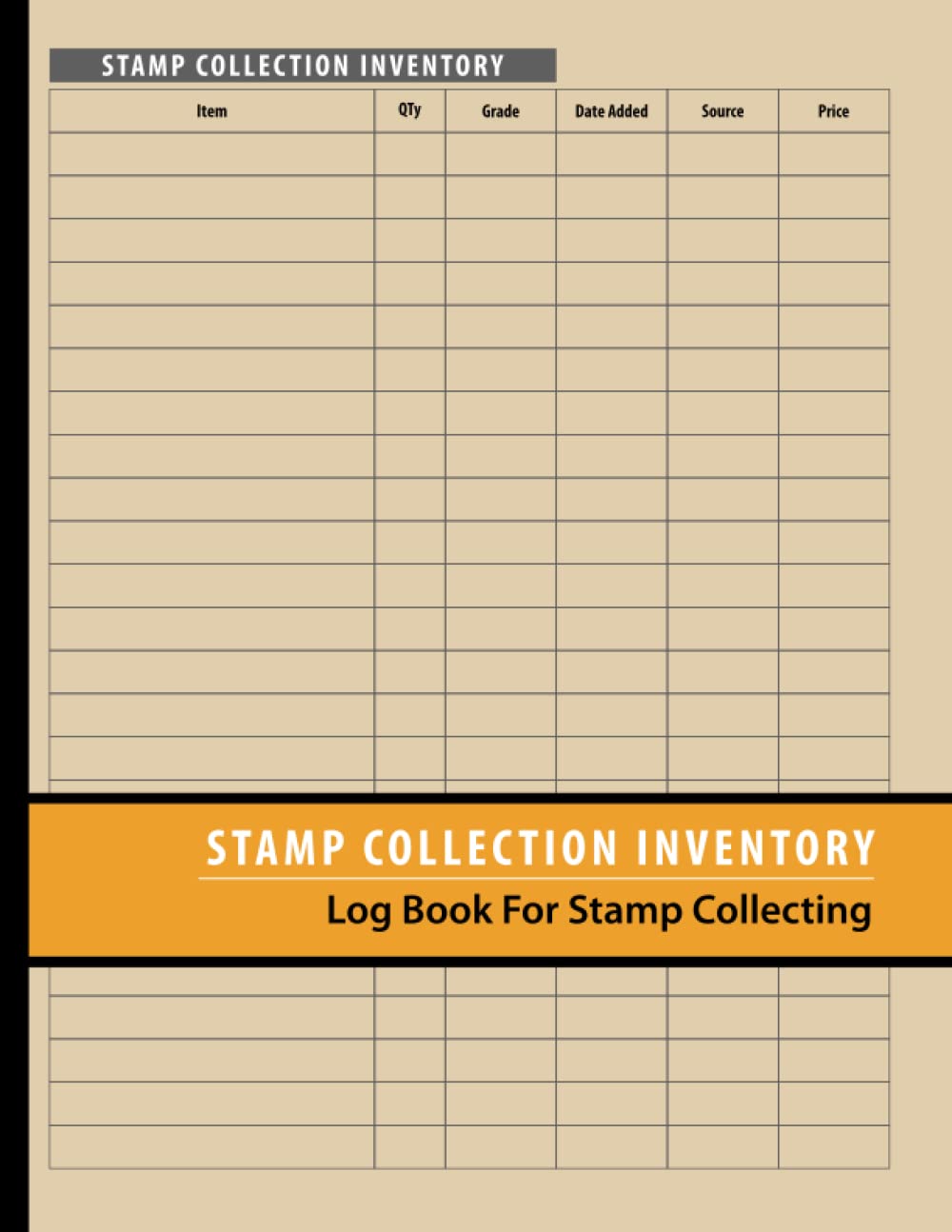 ler totalmente Stamp Collection Inventory: Log Book For Stamp Collecting | For Stamp Collectors | Large 8.5 x 11 inches | 120 pages