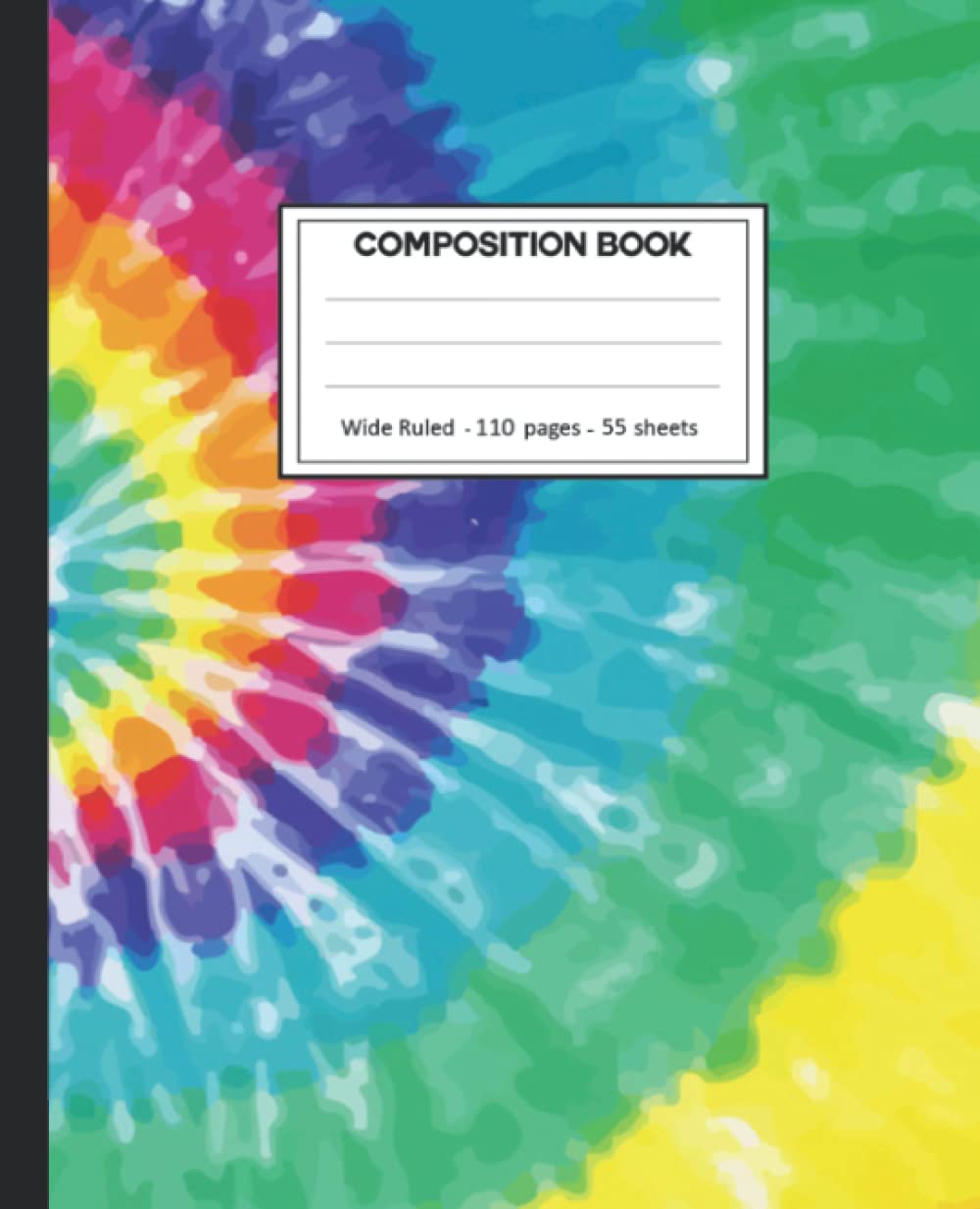 ler totalmente Composition Notebook: College Ruled: 110+ Lined Pages Writing Journal: Tie Dye on White.
