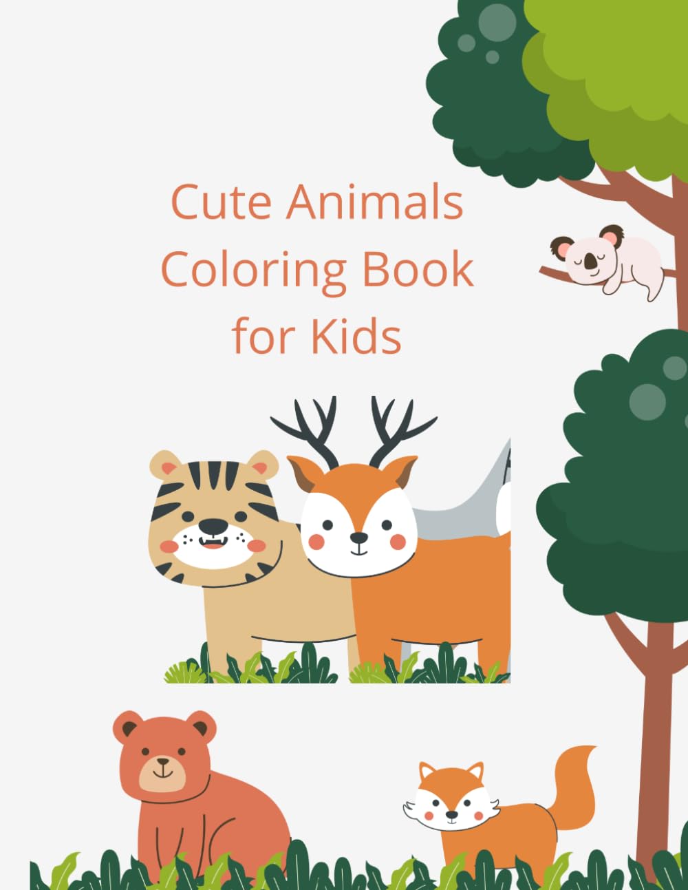 ler totalmente Cute Animals Coloring Book for Kids: English