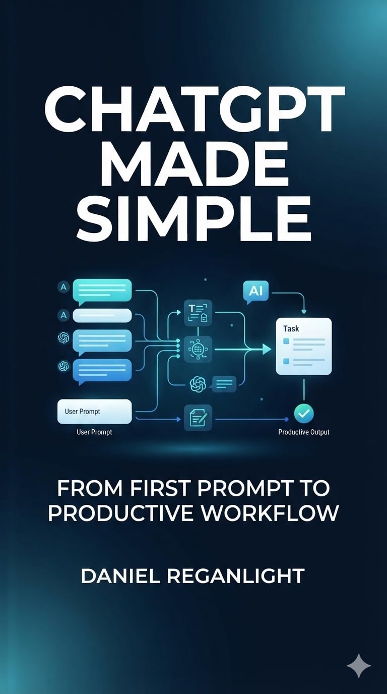 ler totalmente ChatGPT Made Simple: From First Prompt to Productive Workflow — A Practical Beginner's Guide to Using AI for Writing, Learning, Planning, and Everyday Tasks (English Edition)