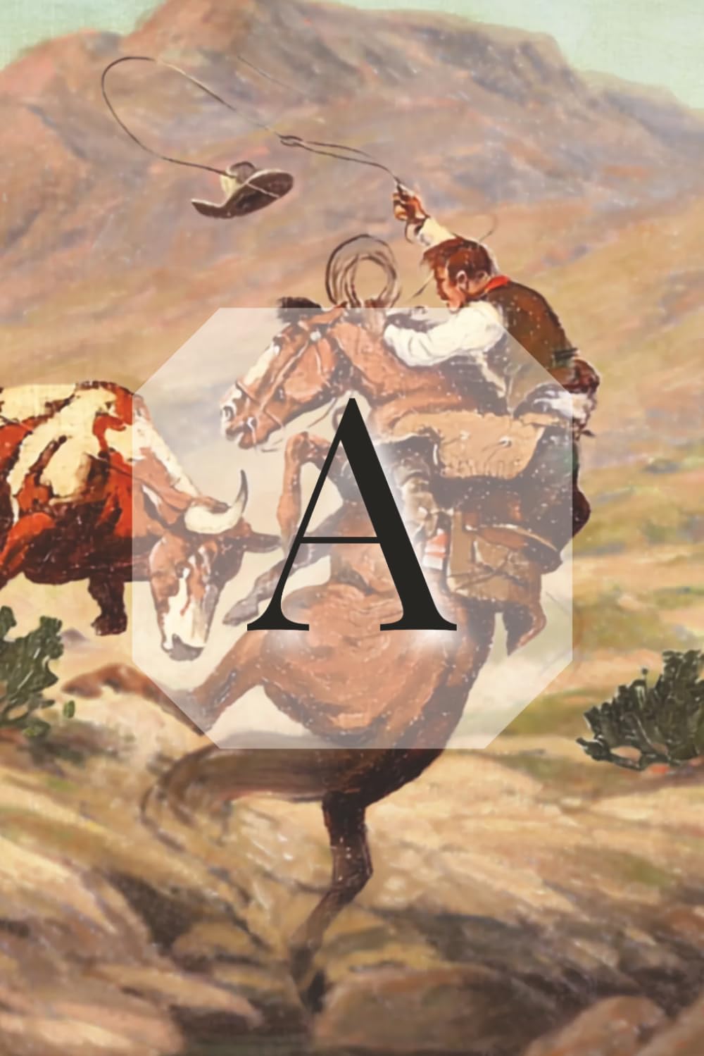 capítulo por capítulo baixar Vintage Western Monogram Journal: Letter A Edition – Rustic Cowboy & Cattle Artwork – Lined Notebook (Vintage Western Monogram Collection)