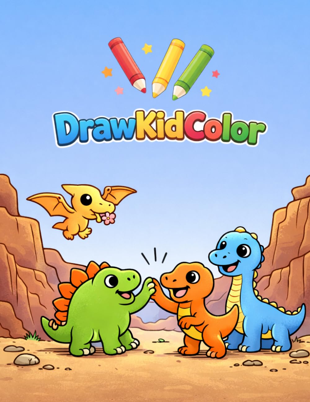 ler totalmente DrawKidColor Dinosaurs Coloring Book for Kids Ages 2-5: 30 Simple and Cute Dinosaur Illustrations for Toddlers and Preschoolers (French Edition)