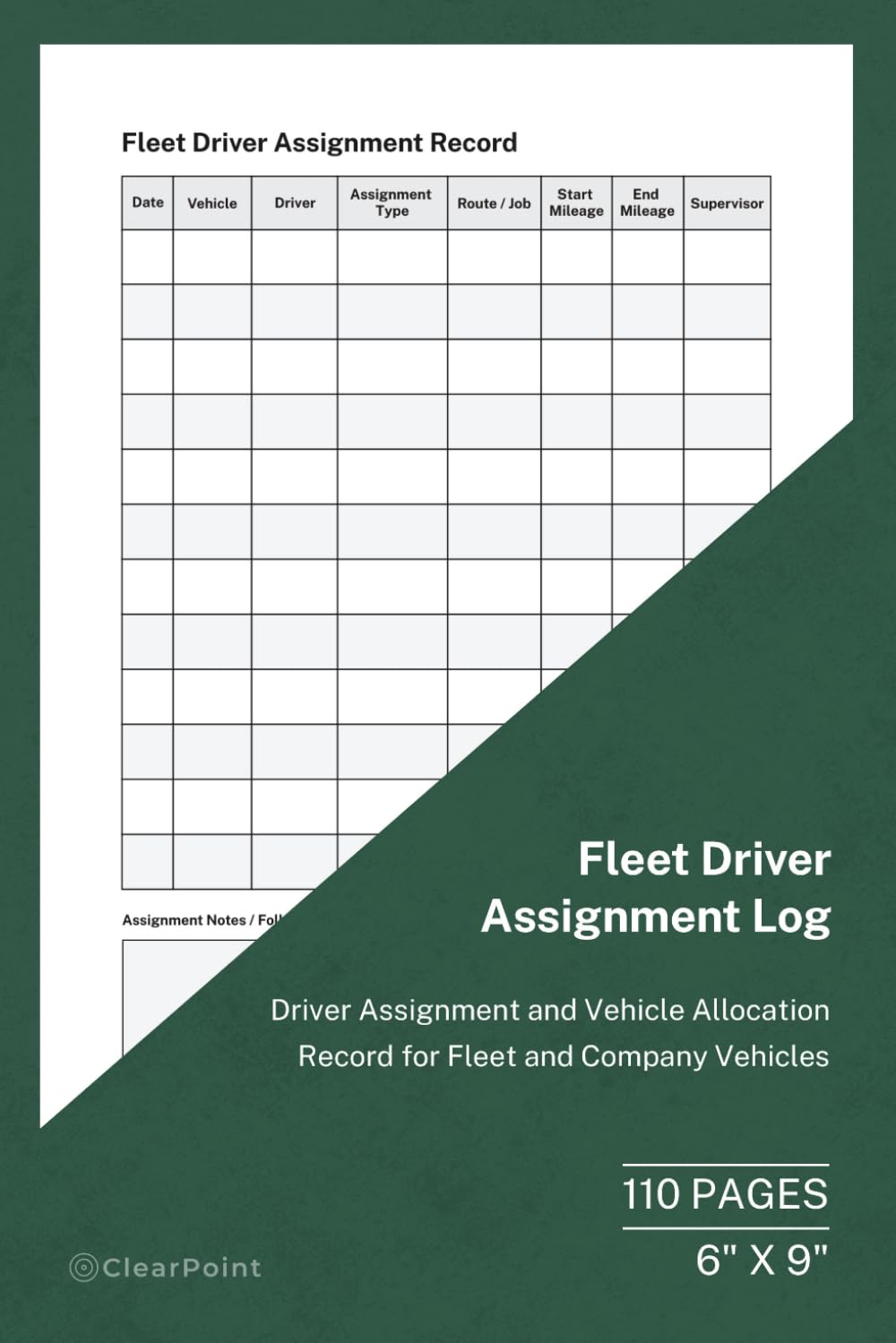 capítulo por capítulo baixar Fleet Driver Assignment Log: Driver Assignment and Vehicle Allocation Record for Fleet and Company Vehicles | 110 Pages | 6 × 9 Format: Driver... Allocation Record for Fleet Management