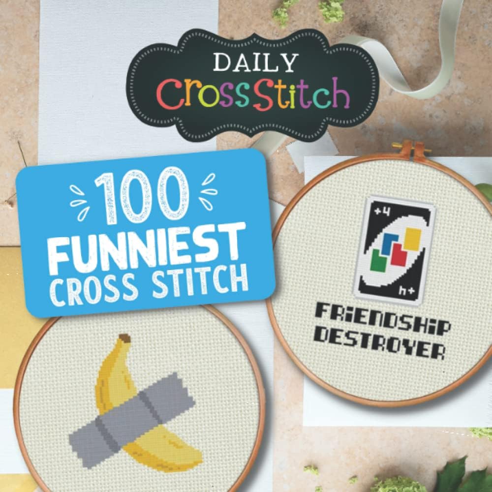 ler totalmente 100 Funny Counted Cross Stitch Patterns: Daily Cross Stitch 100 Funny Book (English Edition)