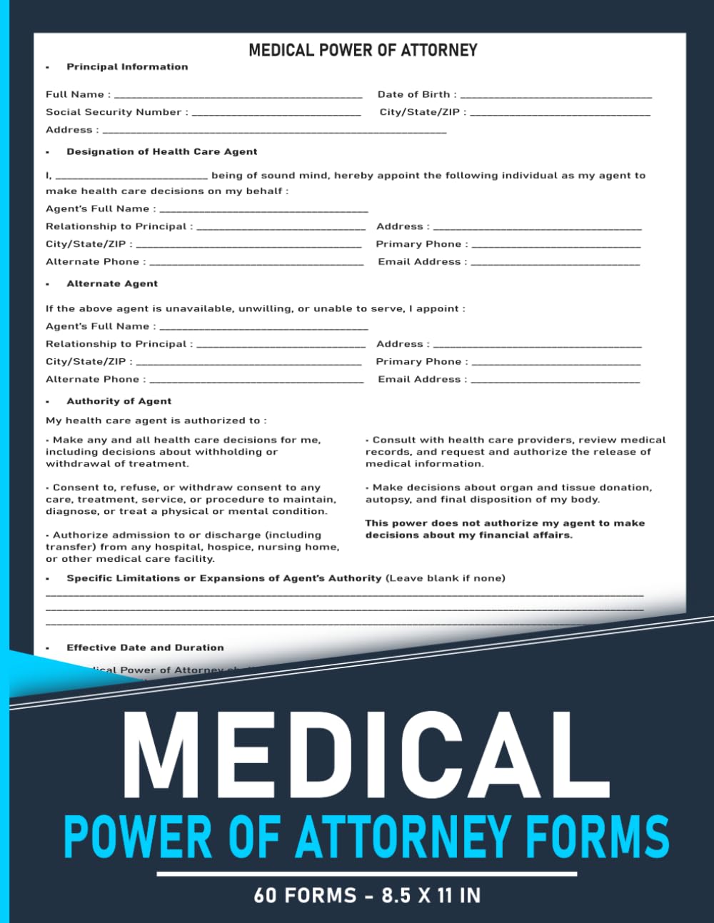 Medical Power of Attorney Forms: Health Care Proxy Form | 120 Pages. baixar o livro de graça