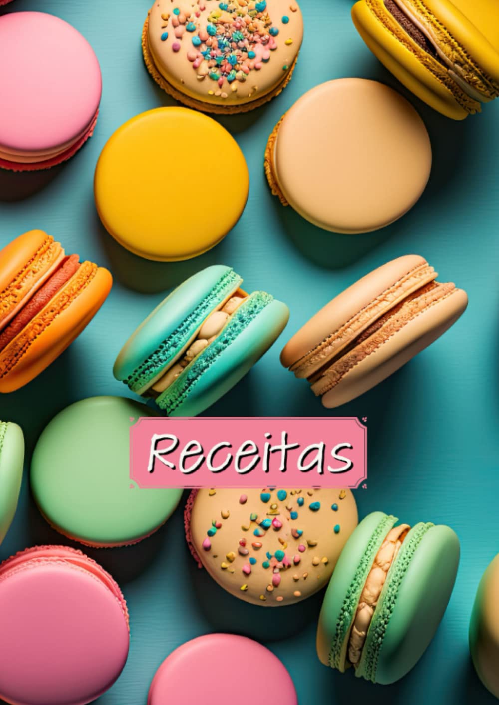 ler totalmente Receitas: Meu Livro de Receitas, Capa Macarons (Meu Livro de Receitas para Preencher) (Portuguese Edition)