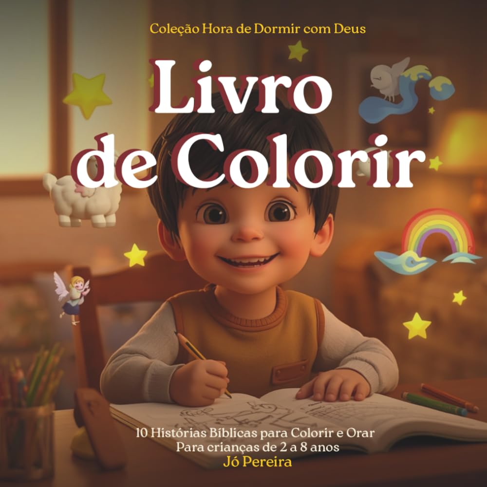 ler totalmente Livro de Colorir - Coleção Hora de Dormir com Deus: 10 Histórias Bíblicas para Colorir e Orar Para crianças de 2 a 8 anos (Histórias para Crianças) (Portuguese Edition)