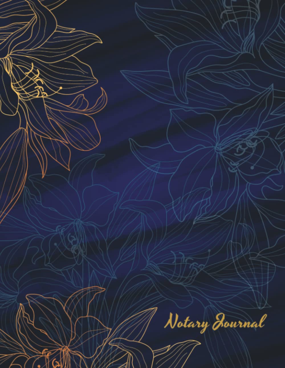 ler totalmente Notary Journal: Official Notary Log Book Journal for Signing Agents to Log Record Notarial Acts | Blue Floral