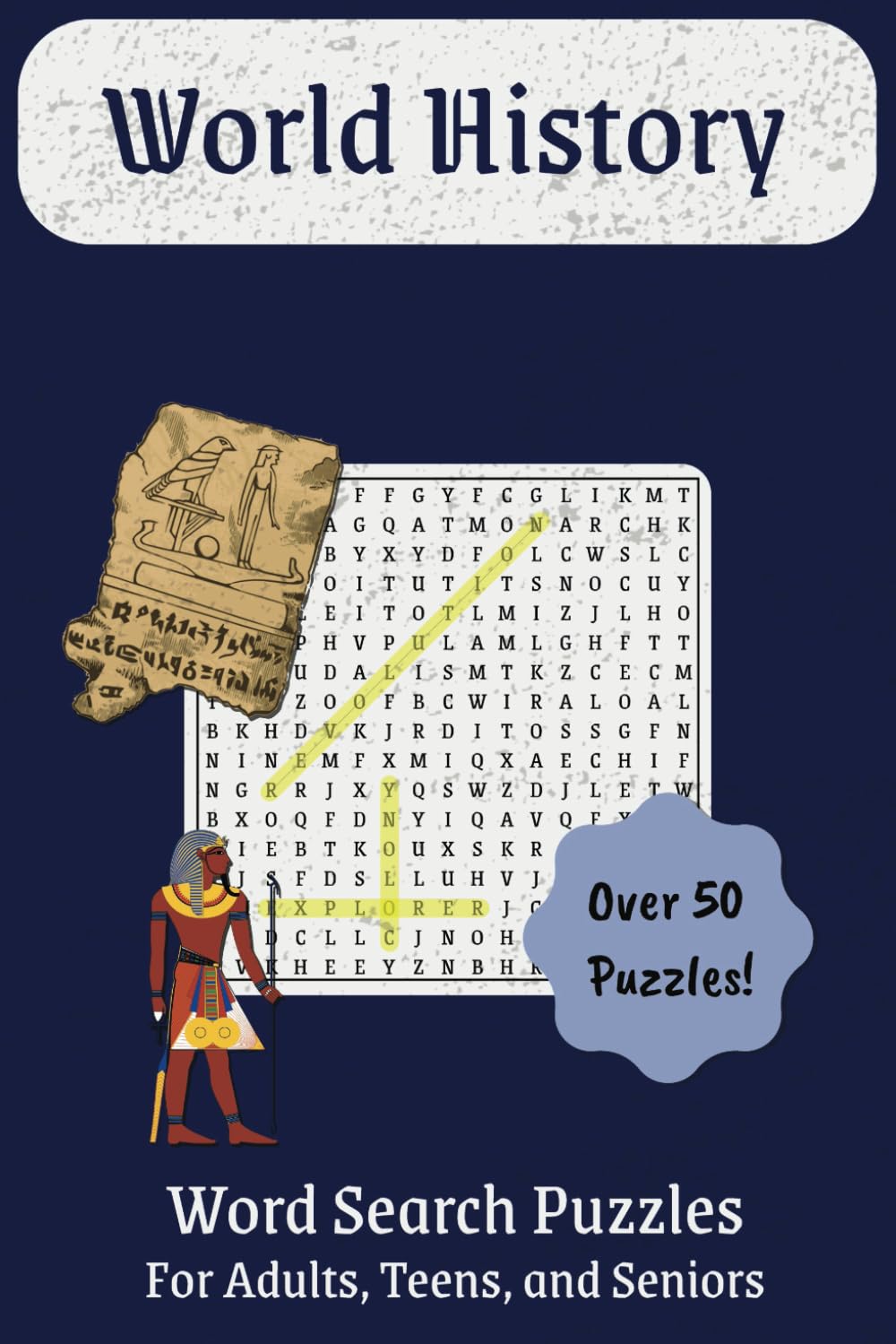 ler totalmente World History Word Search: Word Searches With Easy To Read Print About World History, Archeology, Empires, and More! | 50+ Puzzles | 6x9 Inches Book -... | Gifts for Holiday, Vacations, and Free Time