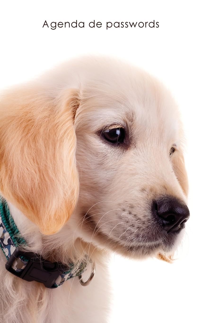 capítulo por capítulo baixar Agenda de passwords: Agenda para endereços electrónicos e passwords - Capa cachorrinho Golden Retriever: 6