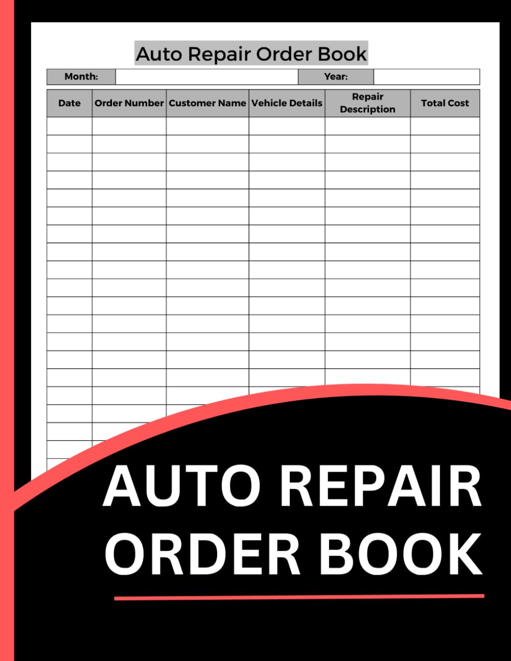 capítulo por capítulo baixar Auto Repair Order Book (8.5 x 11 Inches): Vehicle Service Record, Work Order Tracker & Auto Shop Repair Log