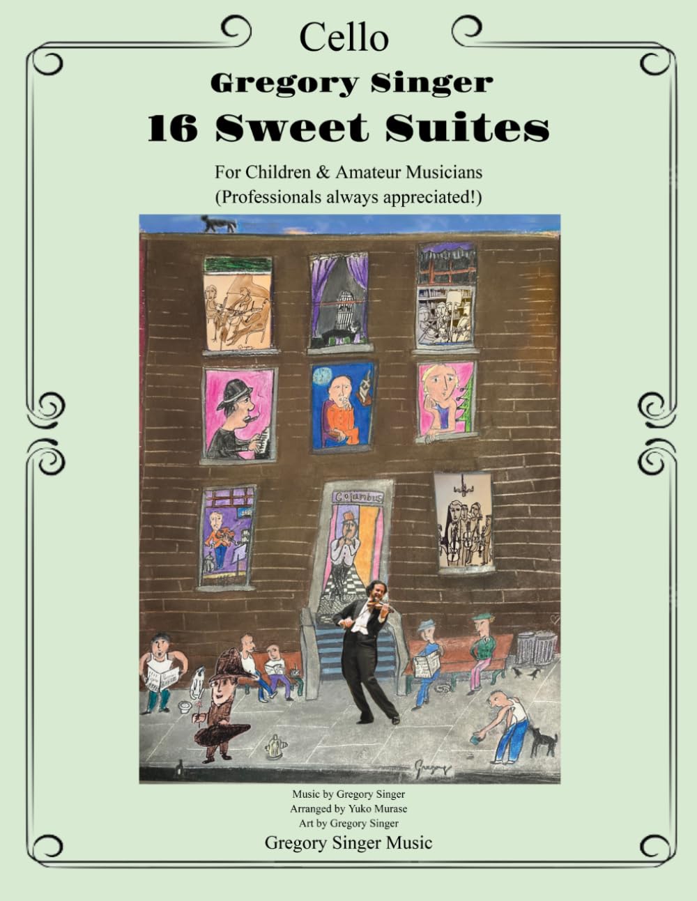 ler totalmente 16 Sweet Suites: Piano Quintet - Cello part: For Children and Amateur Musicians