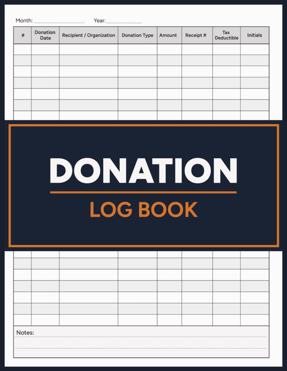ler totalmente Donation Log Book: Track Donations for Charities, Non-Profits, and Fundraising