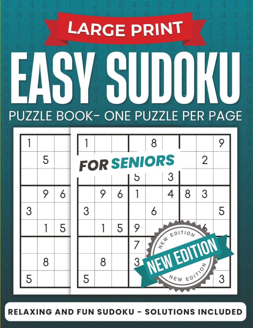 ler totalmente Easy Sudoku For Seniors: 100 Large Print Easy Sudoku Puzzles for Seniors & Adults — One Puzzle Per Page, Brain Games with Solutions Included