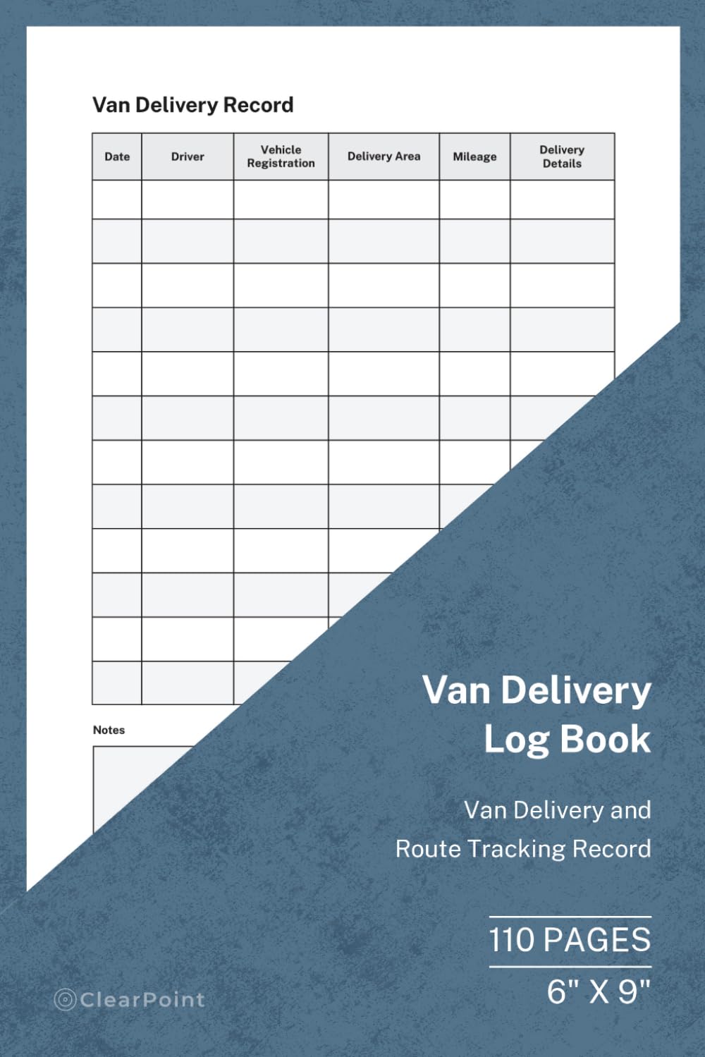 capítulo por capítulo baixar Van Delivery Log Book: Delivery and Route Tracking Record | 110 Pages | 6 × 9 Format: Van Delivery Record for Drivers and Business Use