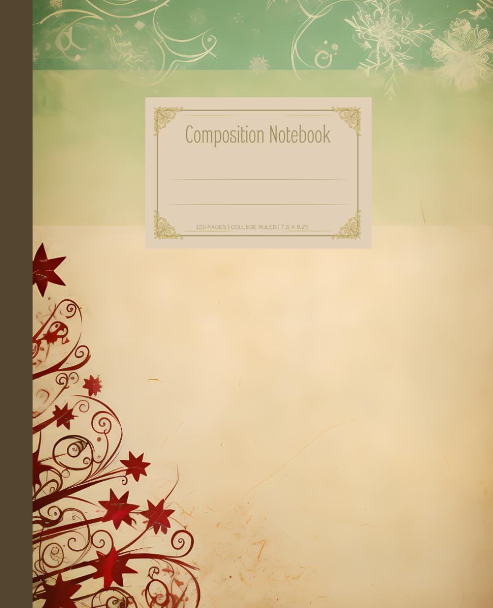 Composition Notebook: Christmas Ephemera Vintage Illustration Notebook, Beautiful College Ruled Vintage Retro Illustrations Journal, Perfect Gift for... 120 Pages, 7.5" x 9.75" (Vintage Composition) baixar livro de graça