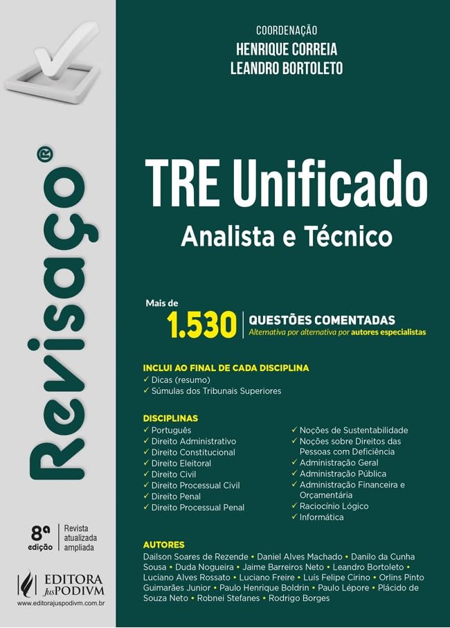 capítulo por capítulo baixar Revisaço. Analista e Técnico do TRE Unificado. Mais de 1.530 Questões Comentadas - 8ª Edição (2024)