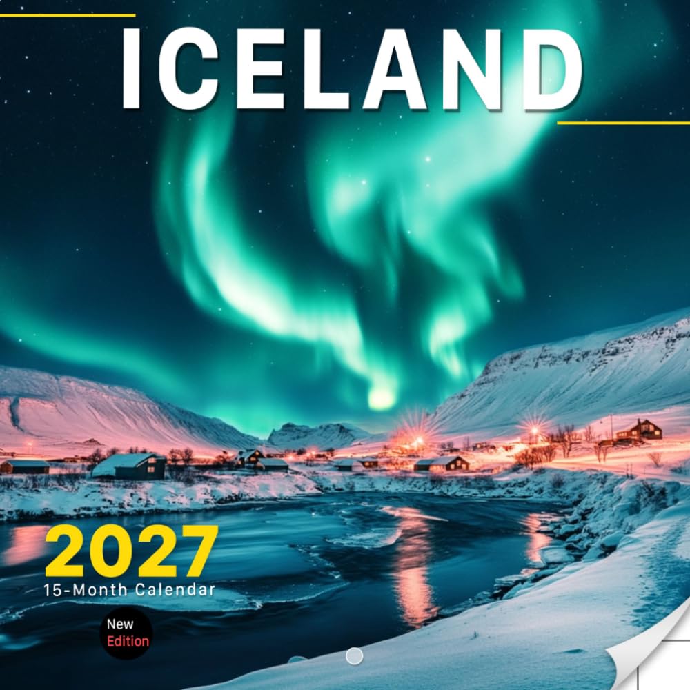 Iceland 2027 Calendar: Glaciers, Waterfalls, Volcanoes and Nordic Landscapes baixar livro de graça