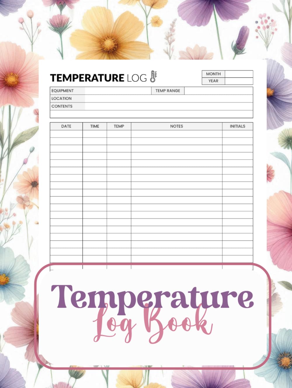 Fridge Temperature Log Book: Simple Refrigerator Temperature Record Book for Daily Fridge Logs, Food Storage, and Kitchen Use baixar livro de graça