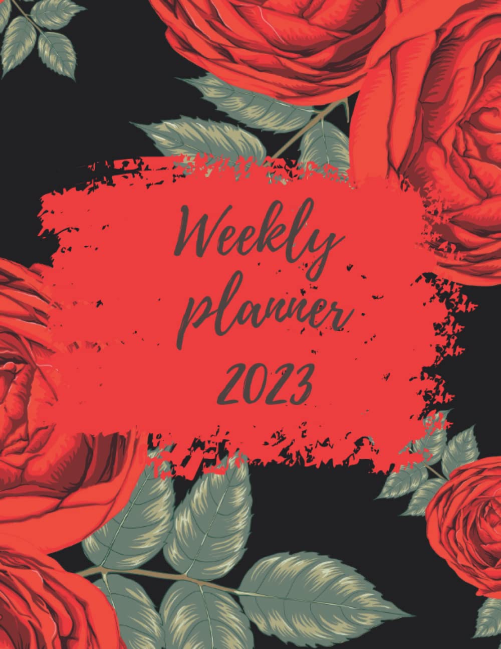 Weekly Daily Planner with Rose Design line art. 8.5*11 in: Weekly for students, women, girls. Good Idea for gift. baixar o livro de graça