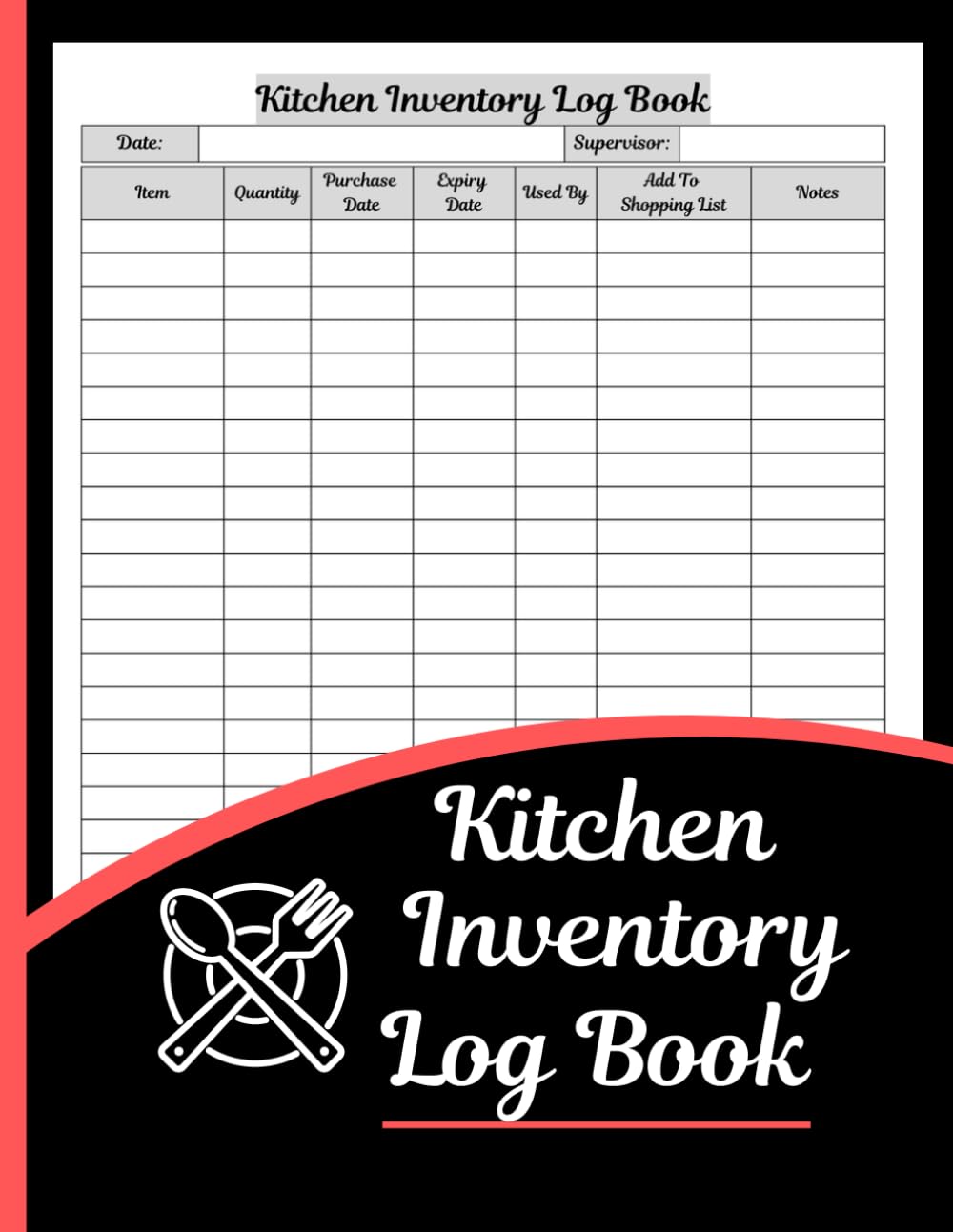 capítulo por capítulo baixar Kitchen Inventory Log Book (8.5 x 11 Inches): Food Supply Register, Stock Records & Pantry Organization Journal