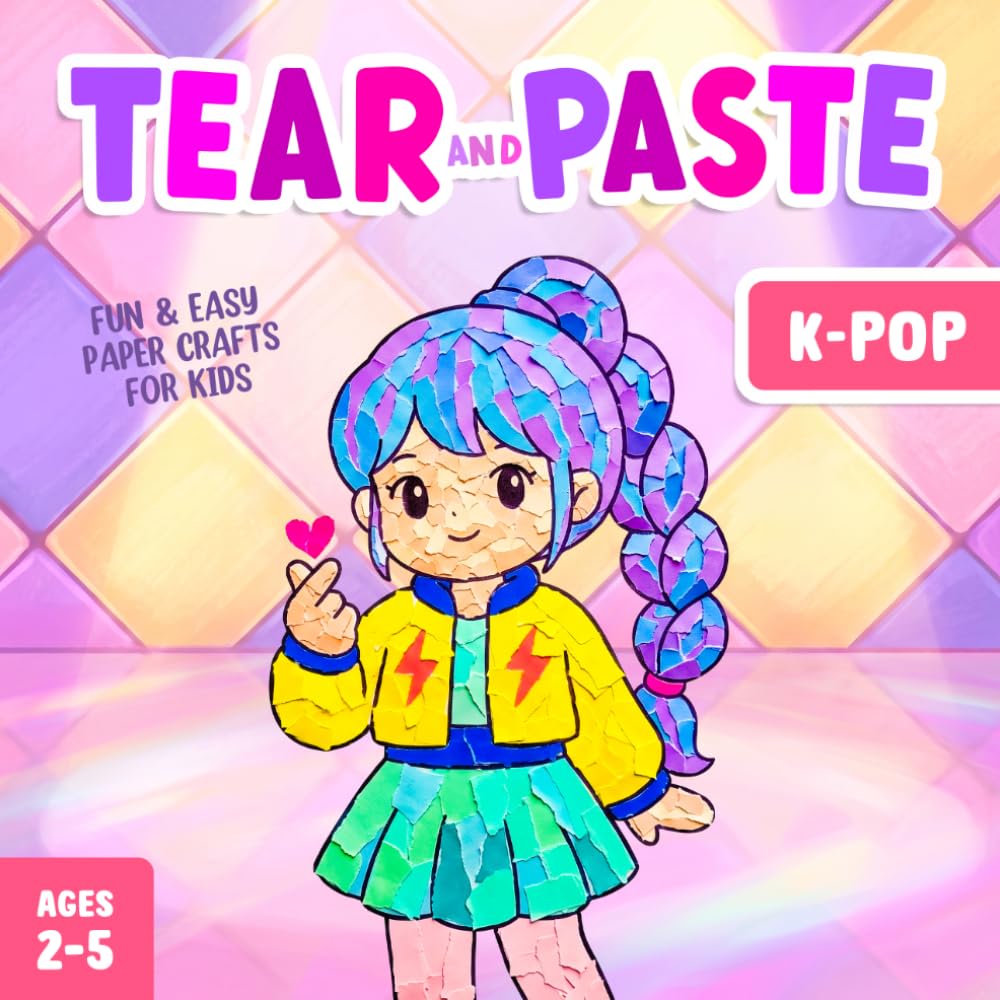 Tear and Paste K-Pop Crafts for Kids 2-5: A Fun Paper Art Activity Book to Teach Your Toddler Creativity and Fine Motor Skills! baixar livro de graça
