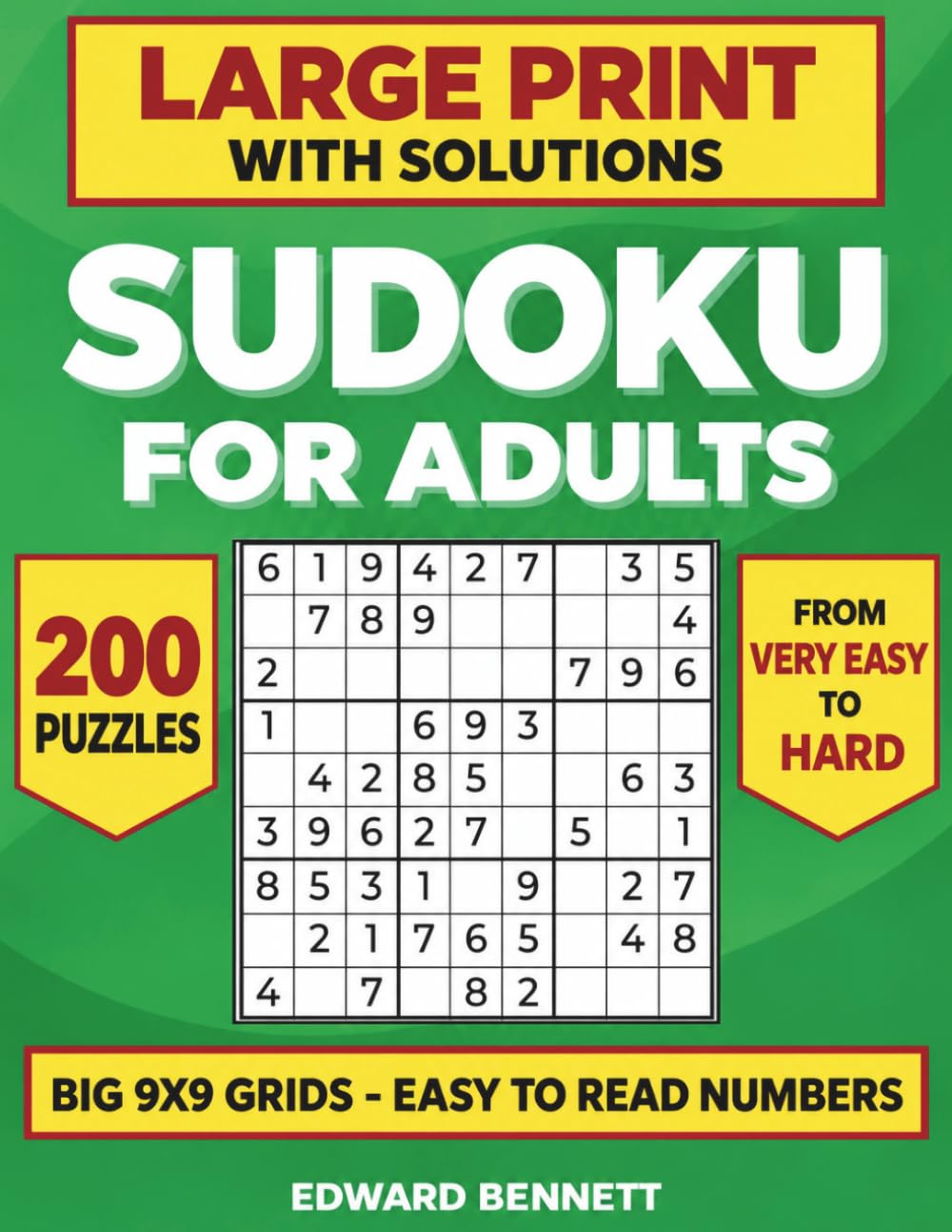capítulo por capítulo baixar Large Print Sudoku for Adults: 200 Puzzles with Solutions from Very Easy to Hard