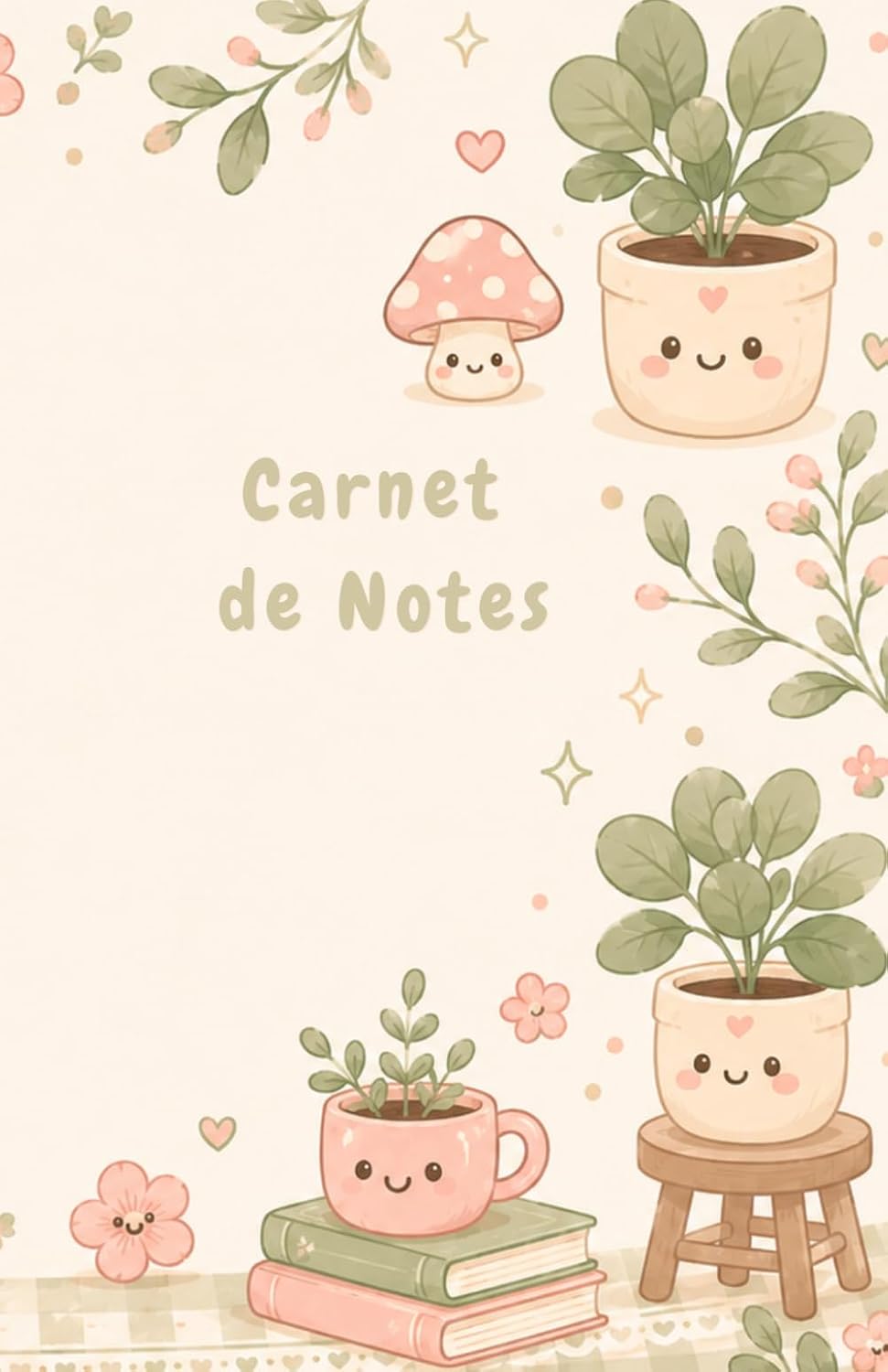 capítulo por capítulo baixar Carnet de Notes Kawaii: Joli carnet ligné A5 botanique kawaii (plantes & champignons mignons) – 66 pages – Cadeau cottagecore pour étudiante & jeune femme (French Edition)