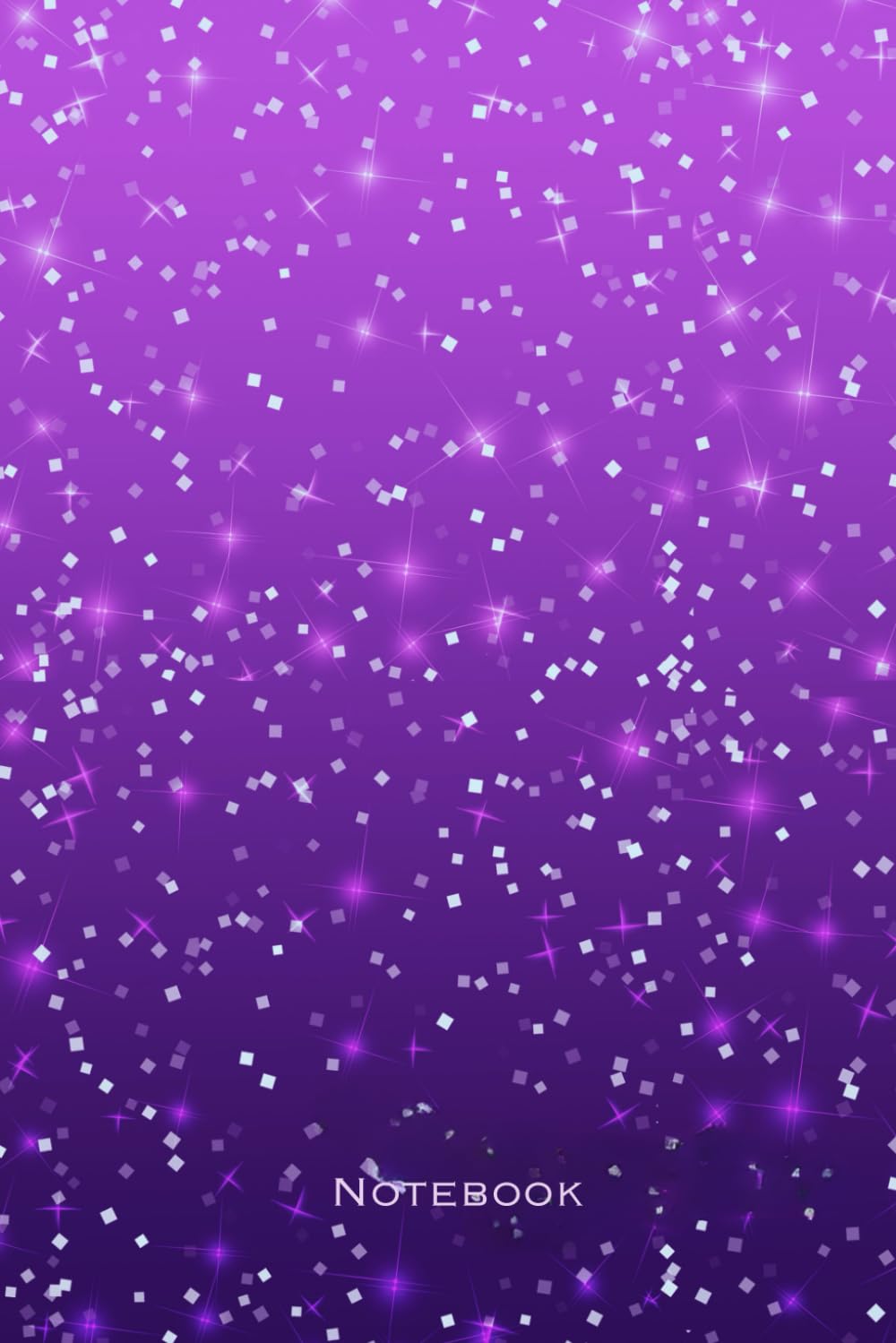 ler totalmente Purple Sparkly Notebook: College Ruled Paper, Sized 6X9 Inches and 120 Pages