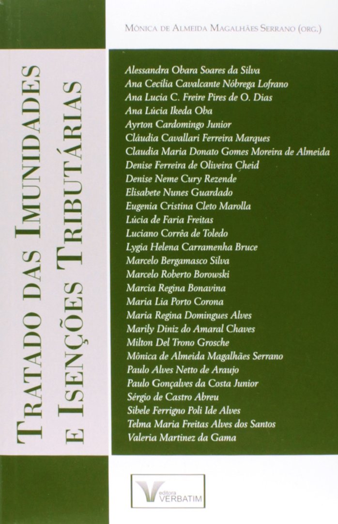 Tratado das Imunidades e Isenções Tributárias