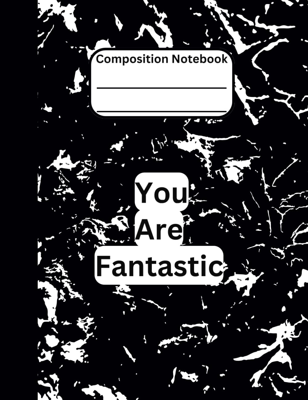 ler totalmente Black Composition Notebook College Ruled: 9.75x7.5 Size, Glossy Cover, 110 Pages, Version 3F