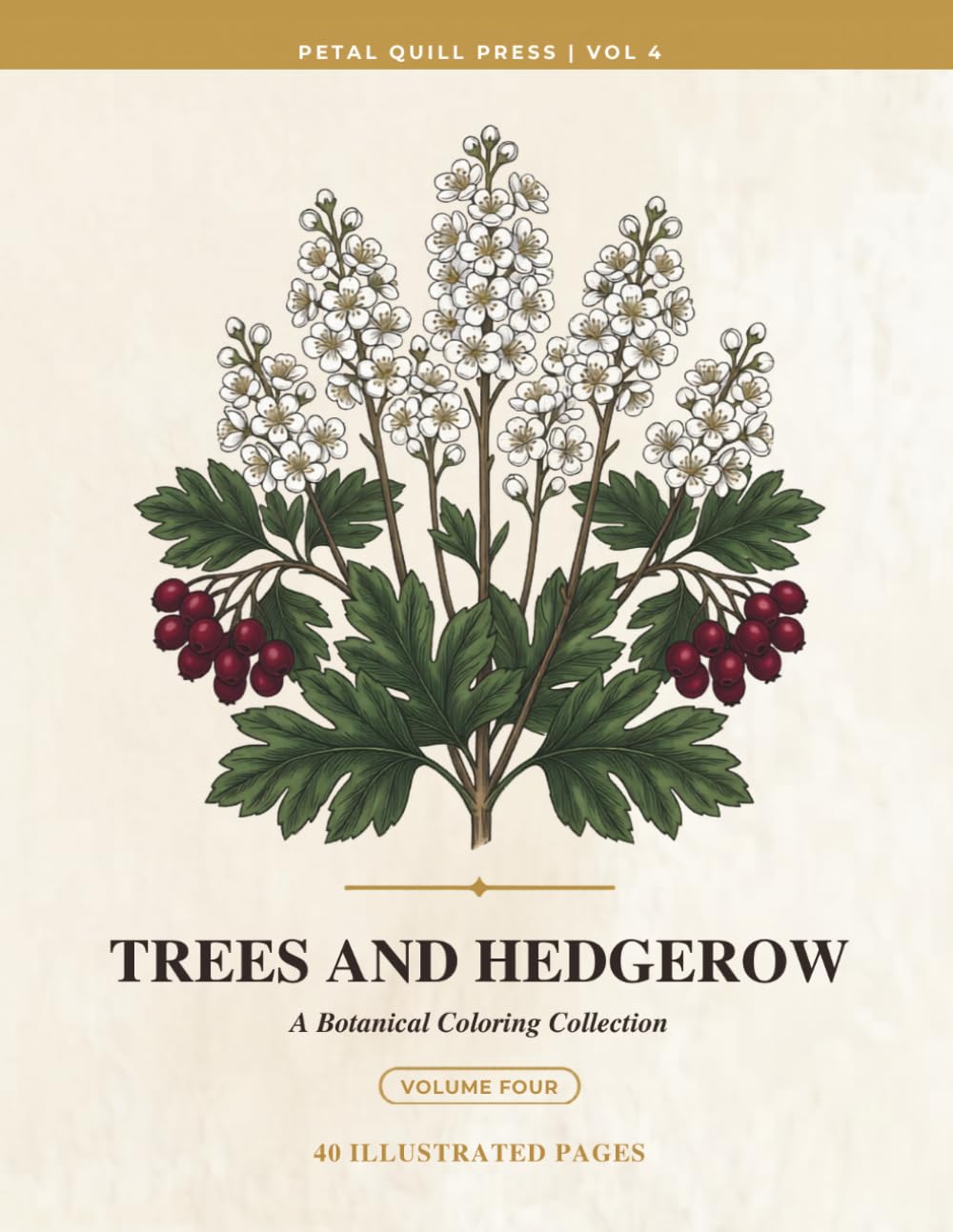 Trees and Hedgerow: A Botanical Coloring Book for Adults (Petal Quill Botanical Coloring Collection) baixar o livro de graça