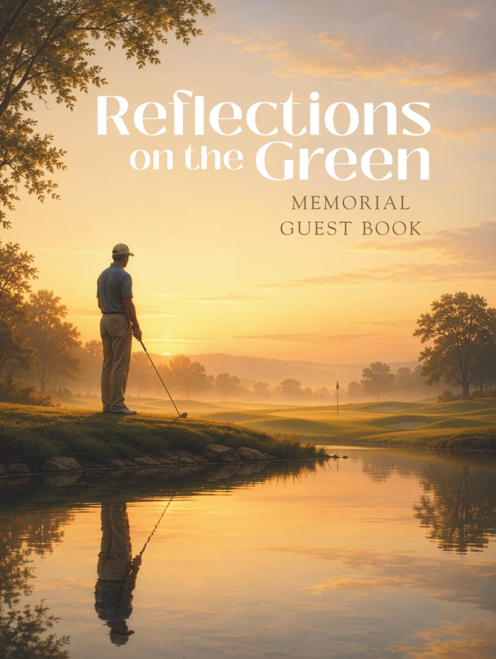 ler totalmente Reflections on the Green: Golf Memorial Guest Book for Celebration of Life, Funeral Service, and Condolence Messages — 1 Guest Per Page