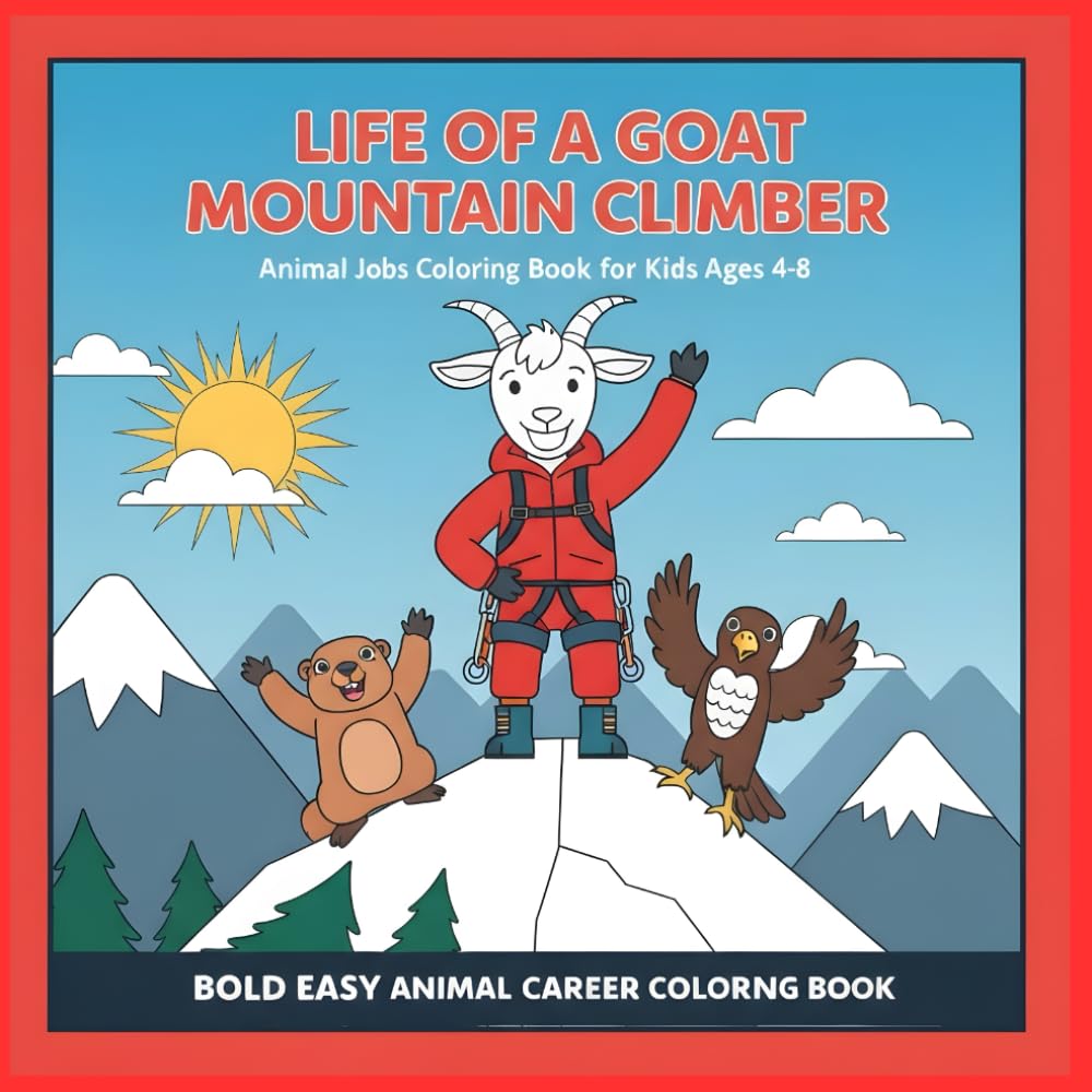 Life of a Goat Mountain Climber: Animal Jobs Coloring Book for Kids Ages 4-8: Adventure Coloring Pages with Brave Goat Characters, Fun Outdoor Animal... Coloring Book - Career Theme Book Series) baixar livro de graça