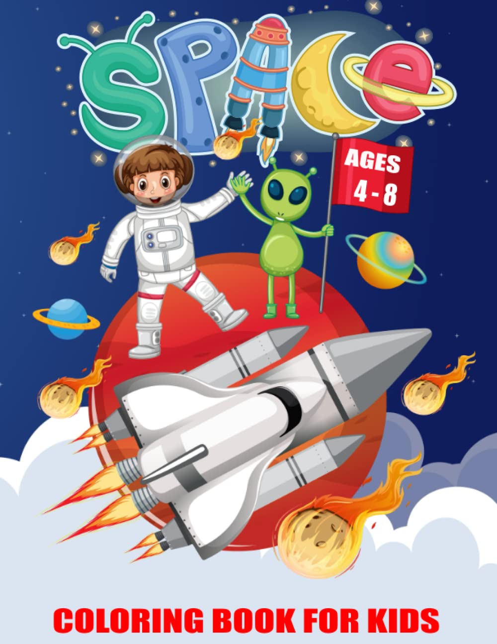space coloring book for kids ages 4-8: (Children's Coloring Books) baixar livro de graça