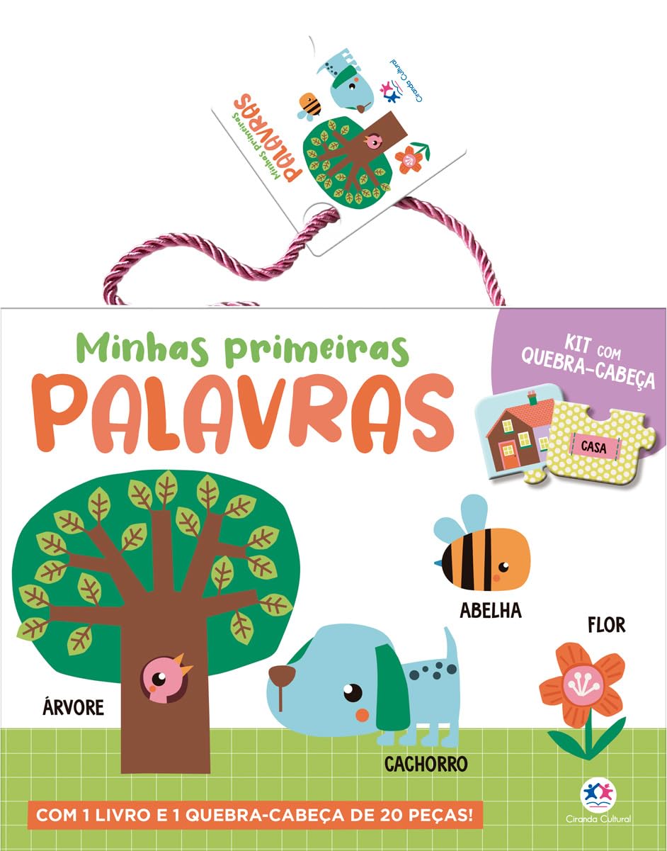 Minhas primeiras palavras - Kit com livro e quebra-cabeça de 20 peças baixar o livro de graça