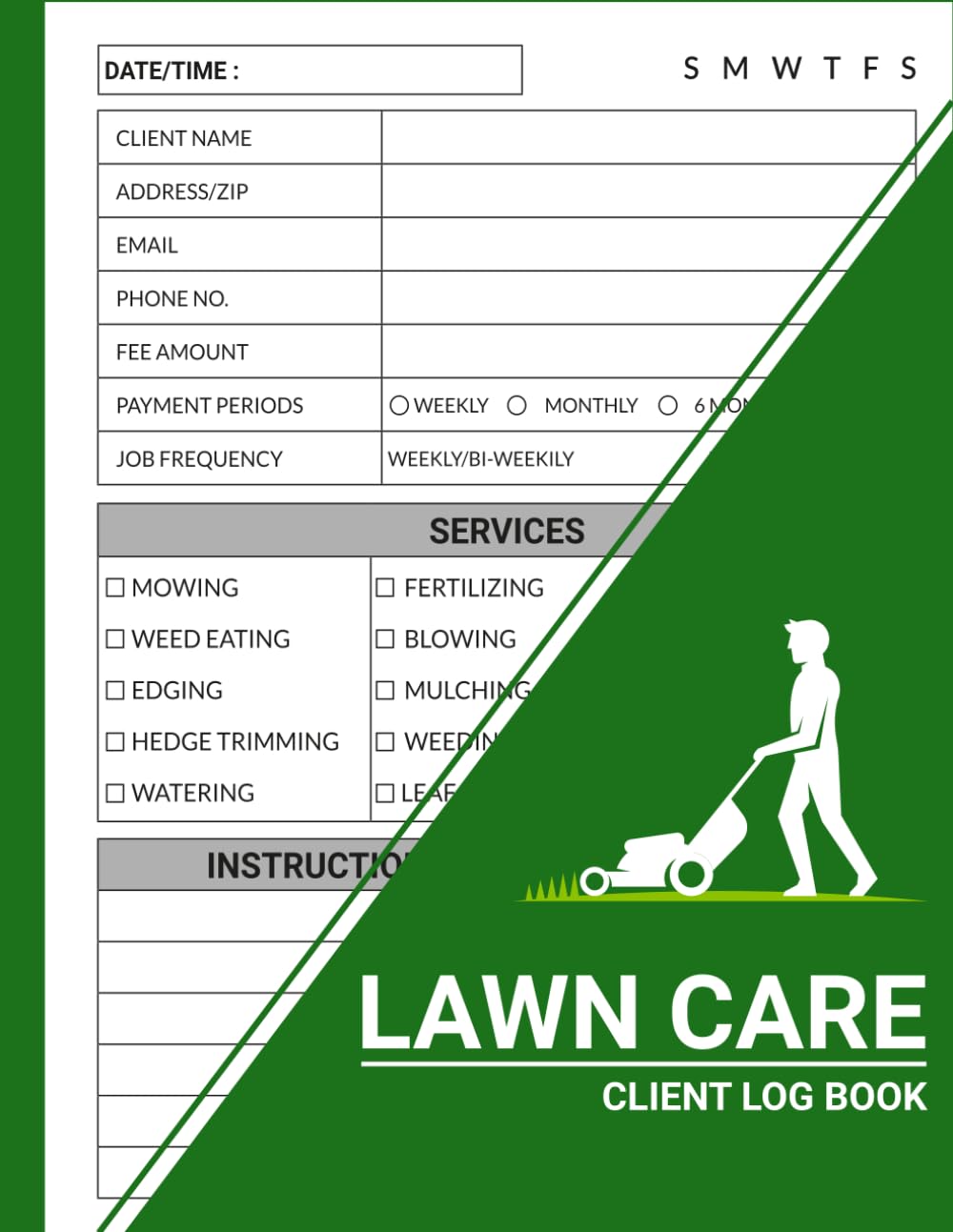 Lawn Care Client Log Book: Lawn Mowing And Landscape Appointment Logbook, Record and Maintain Client Payment Information,landscape maintenance book baixar o livro de graça