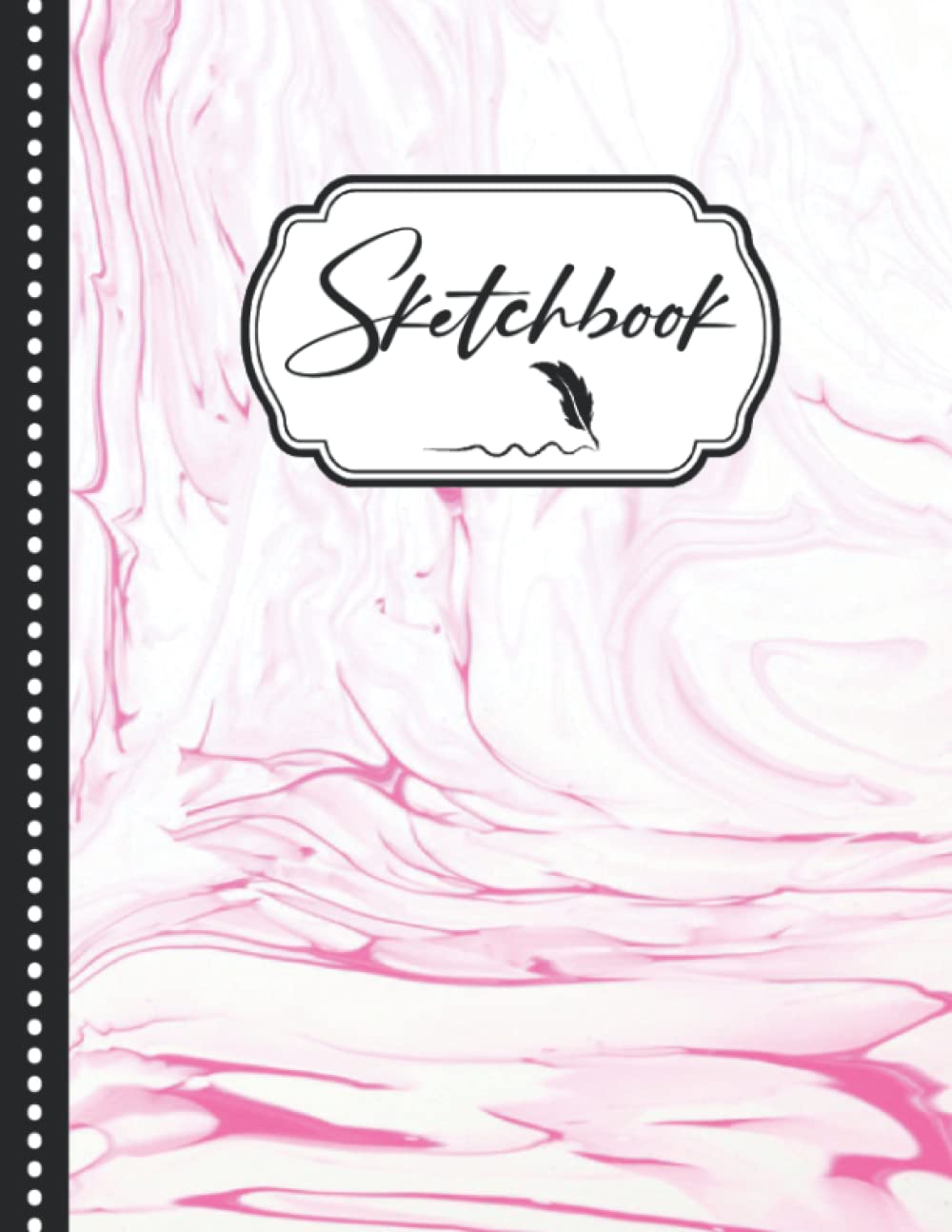 ler totalmente Sketchbook: Attractive Pink Marble Cover, Perfect gift for kids, family and friends, at any time of the year and for any occasion, 8.5 x 11in, 110 Pages.