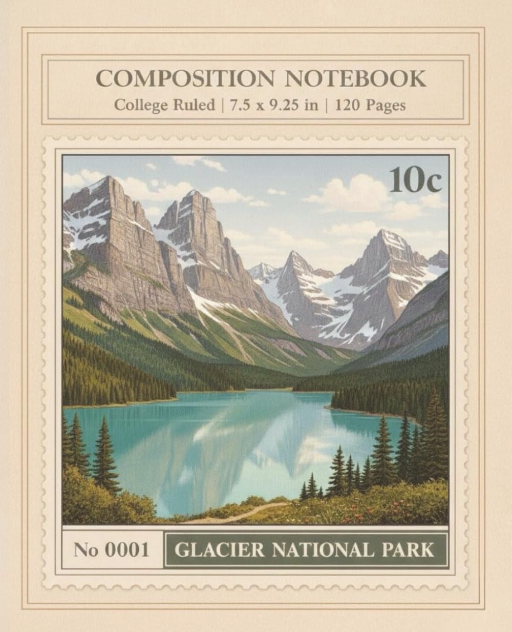 capítulo por capítulo baixar Glacier National Park Composition Notebook: College Ruled Writing Notebook | 120 Pages | 7.5 x 9.25 in | Vintage National Park Journal for Notes, Travel and Everyday Writing