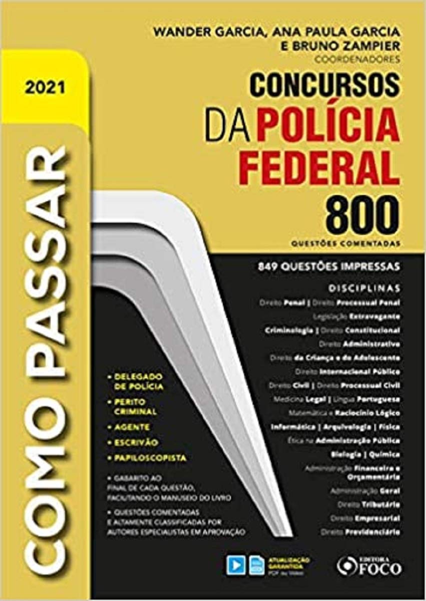 COMO PASSAR EM CONCURSOS DAPOLÍCIA FEDERAL - 800 QUESTÕES COMENTADAS - 1ª ED - 2021 baixar livro de graça