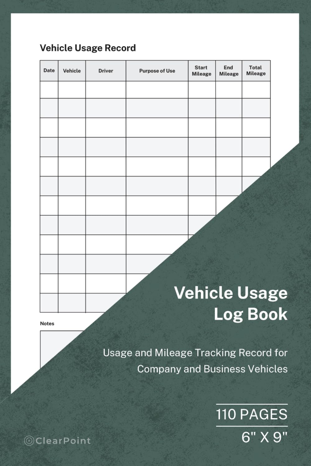 Vehicle Usage Log Book: Mileage and Business Use Record for Company Vehicles | 110 Pages | 6 × 9 Format: Vehicle Use Tracking for Business and Fleet Operations baixar livro de graça