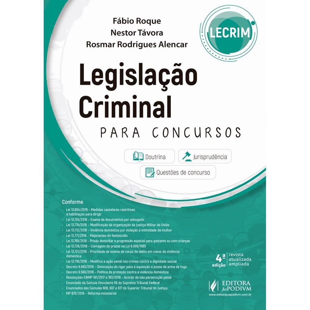 ler totalmente Legislação Criminal Para Concursos - LECRIM
