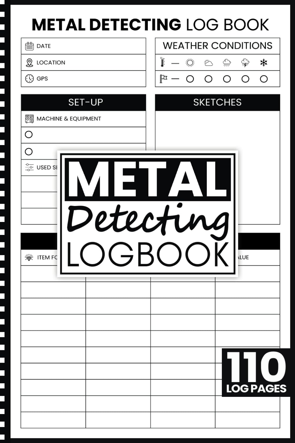 capítulo por capítulo baixar Metal Detecting Log Book: Metal Detector Notebook, Treasure Hunting Inventory For Detectorists, Hidden Treasures Tracker For Boys, Girls, Adults