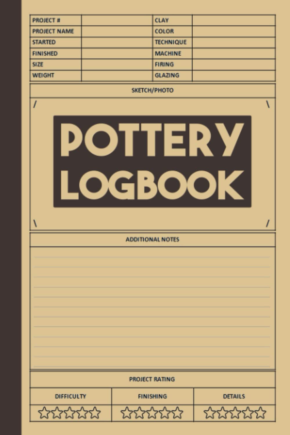 Pottery Logbook: Track your Pottery and Ceramics Projects, a Journal to Keep Record of Project Name & Number, Clay, Started, Finished, Color, Size and More, Gifts for Potters baixar livro de graça