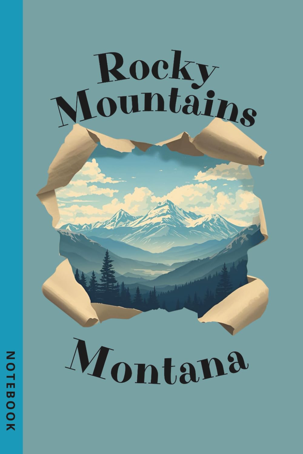 Rocky Mountains, Montana- vintage Notebook for Travelers, Nature Lovers, Hikers, Campers & Explorers: A classic hiking and travel journal for mountain... design and timeless scenic inspiration. baixar livro de graça