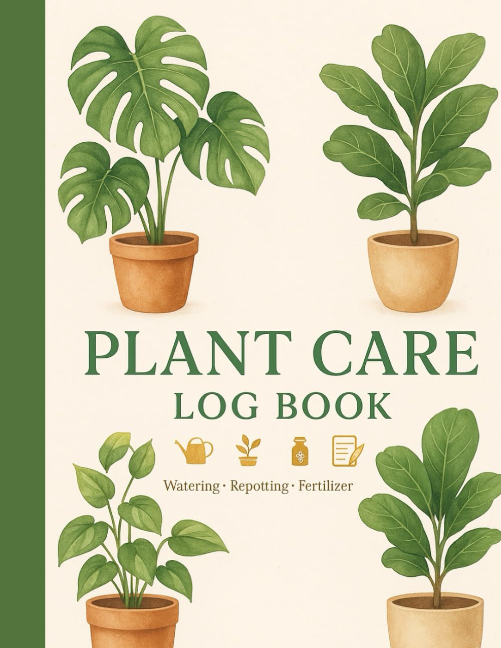 capítulo por capítulo baixar Plant Care Log Book: Track Watering, Light, Fertilizer, Repotting & Growth—Roomy Plant Profile Pages + Daily Care Logs