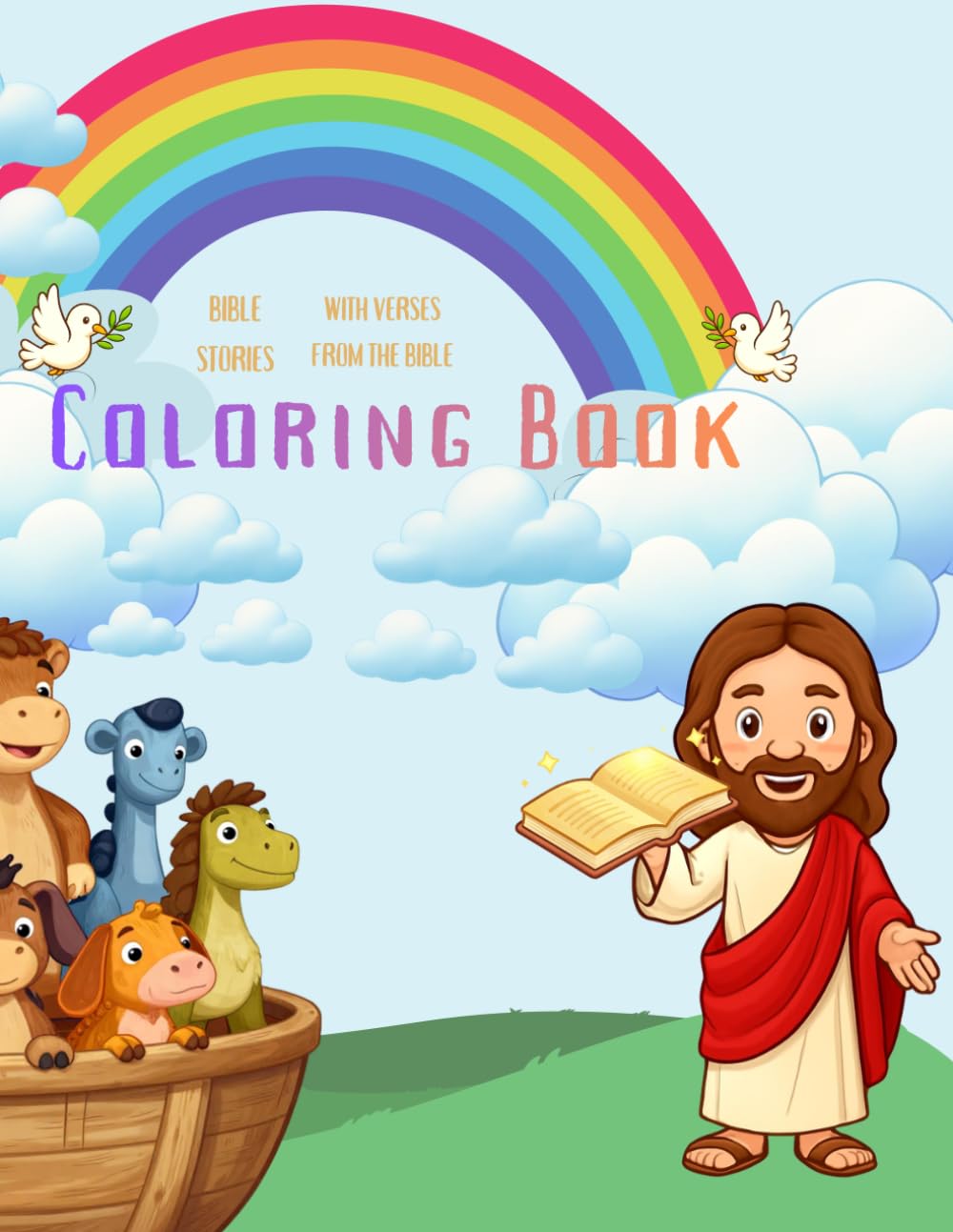 capítulo por capítulo baixar Bible stories Coloring book: Coloring book for toddlers with verses from the Bible